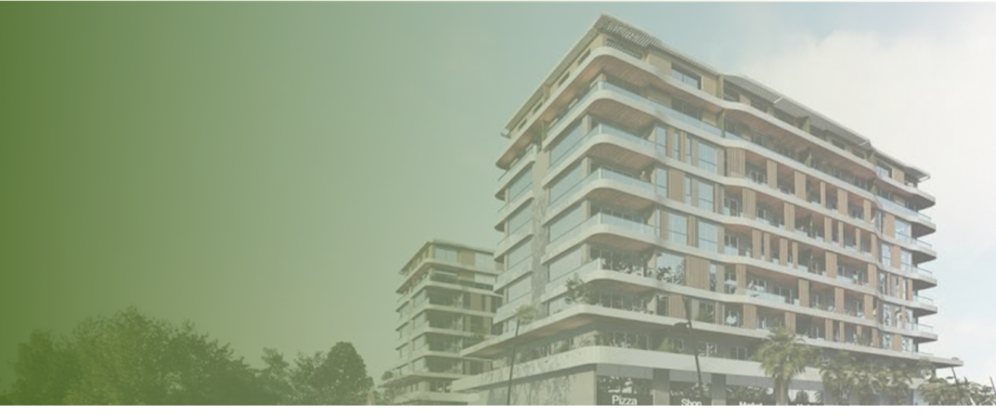 Modern apartment building